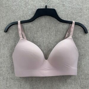 Soma Enbliss Wireless Bra Womens 34C Pink Mauve Seamless Contoured
